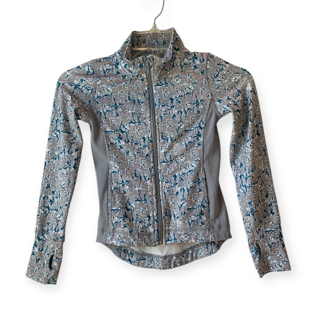Joe Fresh Floral Zip-Up Jacket, Girls Size s/p 6